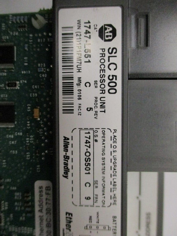 ALLEN BRADLEY 1747-L551 SER. C F/W 9 (NO KEY) UNMP