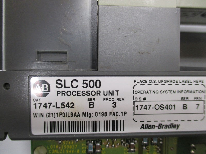 ALLEN BRADLEY 1747-L542 SER. B F/W 7 (REPAIRED) (NO KEY) UNMP