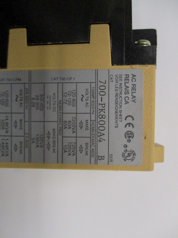 INDUSTRIAL SPARE PART 700-PK800A4 SER. B (AS PICTURED) NSNP