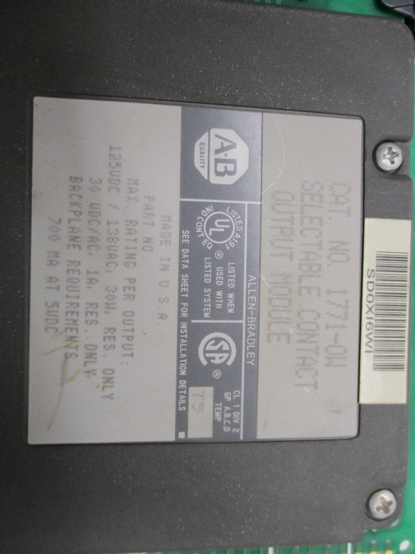 ALLEN BRADLEY 1771-OW UNMP