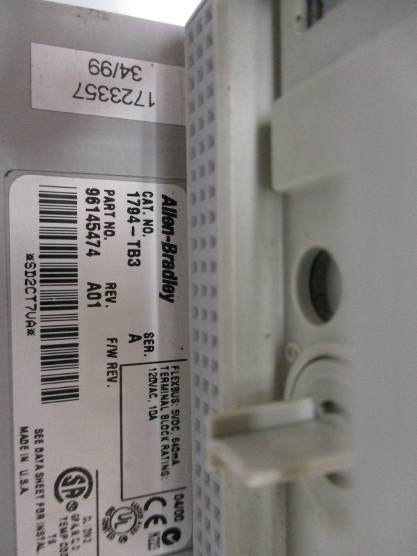 ALLEN BRADLEY 1794-TB3 SER. A UNMP