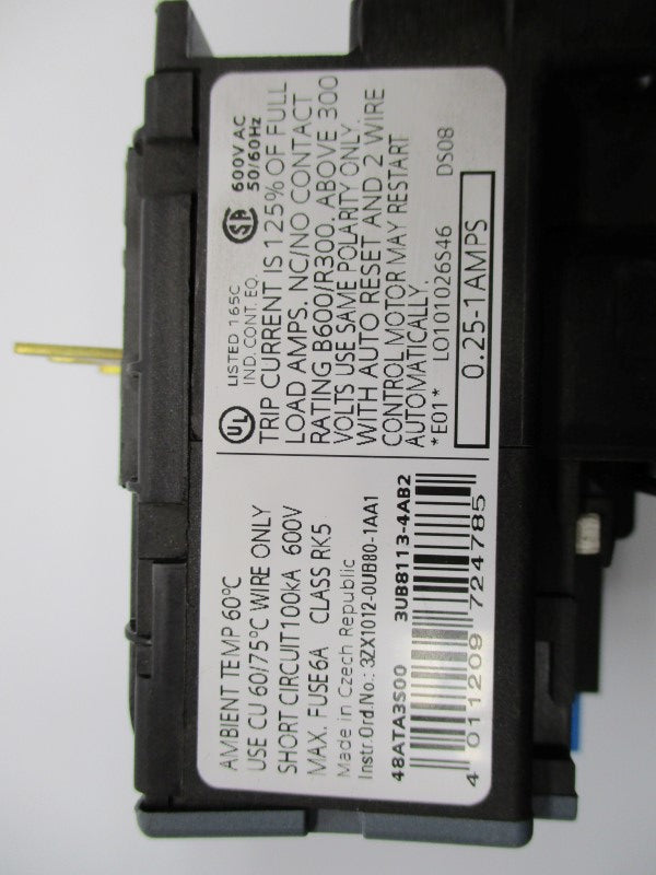 SIEMENS 3UB8123-4CW2 UNMP