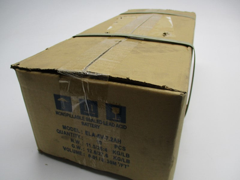 INDEAL POWER ELA-6V-7.2AH (PKG OF 10) NSFS