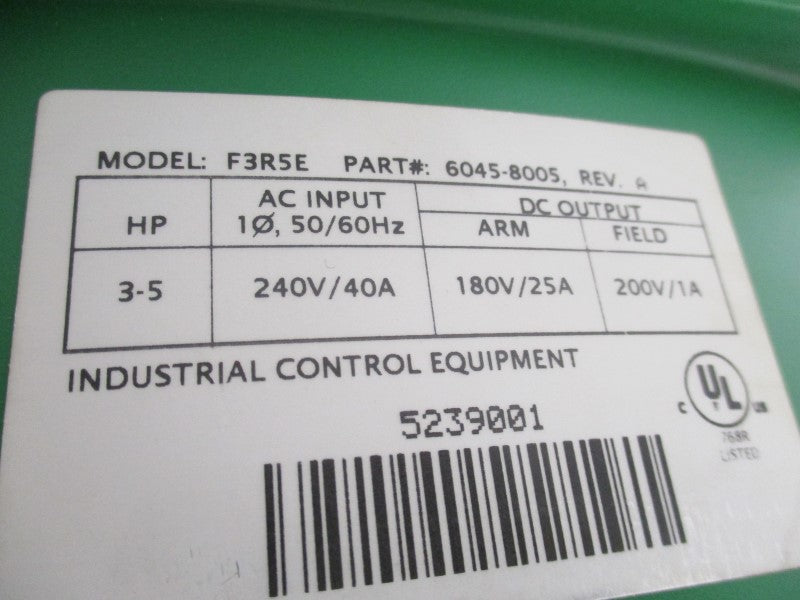 CONTROL TECHNIQUES F3R5E 6045-8005 UNMP
