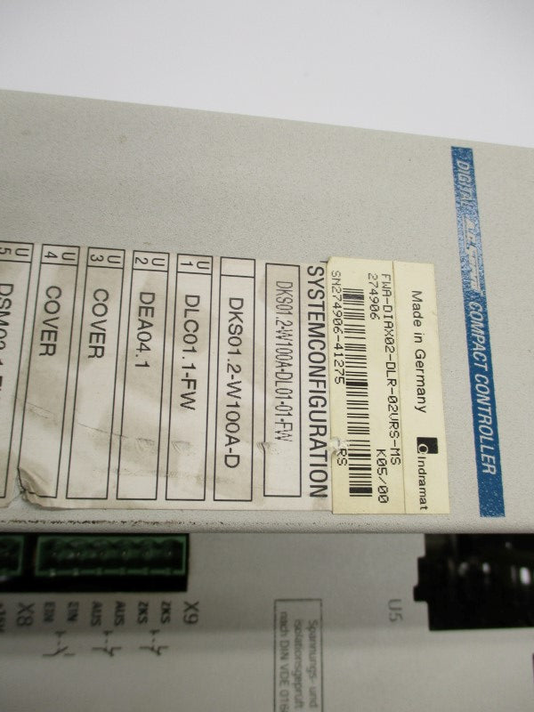 INDRAMAT DKS01.2-W100A-DL01-01-FW REMAN