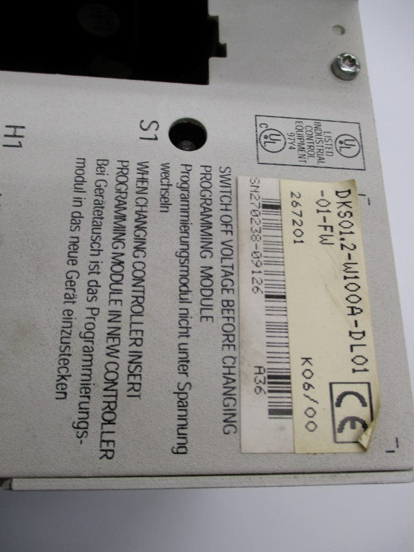 INDRAMAT DKS01.2-W100A-DL01-01-FW REMAN