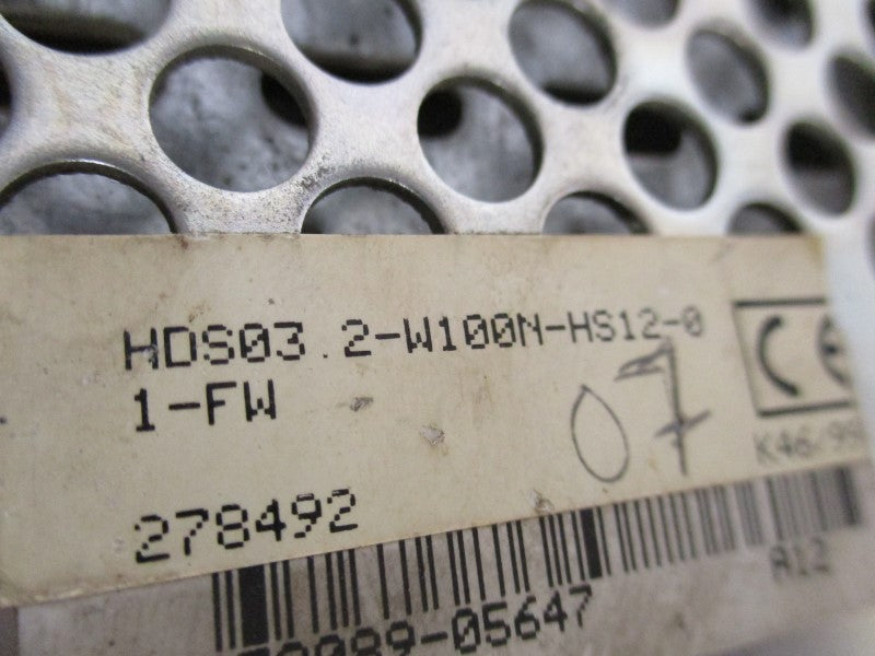 INDRAMAT HDS03.2-W100N-HS12-01-FW (REPAIRED) UNMP
