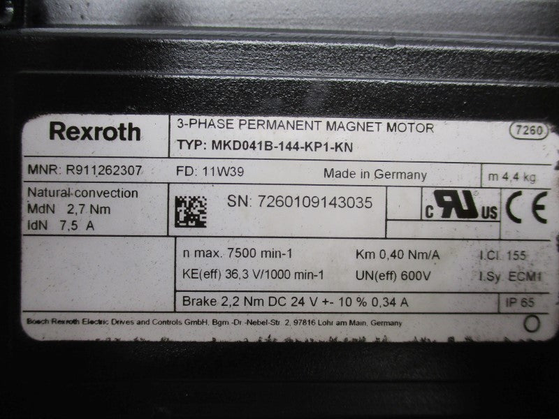 REXROTH MKD041B-144-KP1-KN NSNP