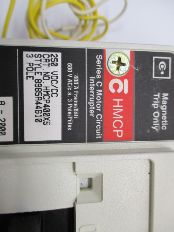 CUTLER HAMMER HMCP400X5 400A 250VDC/CC NSNP