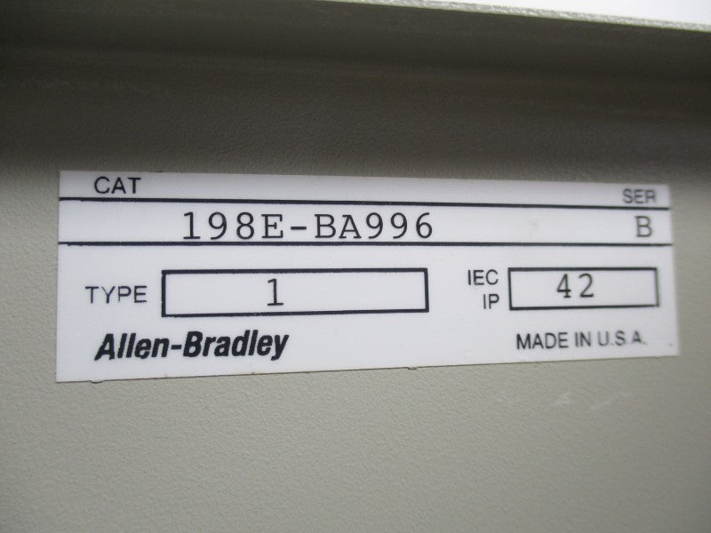 ALLEN BRADLEY 198E-BA996 SER. B NSNP