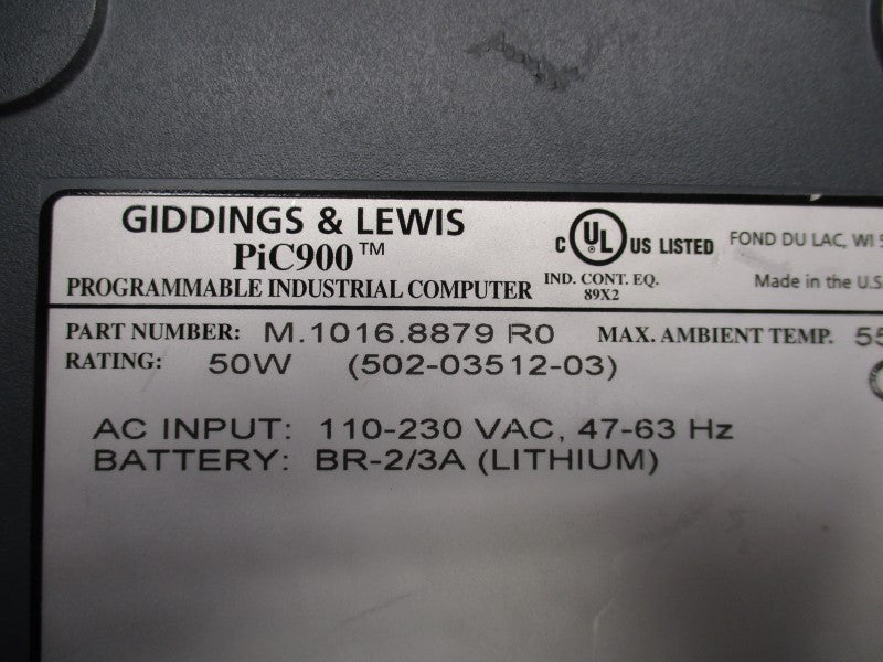 GIDDINGS & LEWIS M.1016.8879 (REPAIRED) UNMP