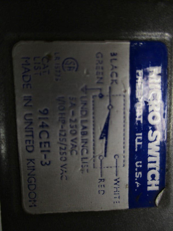 MICRO SWITCH 914CE1-3 UNMP