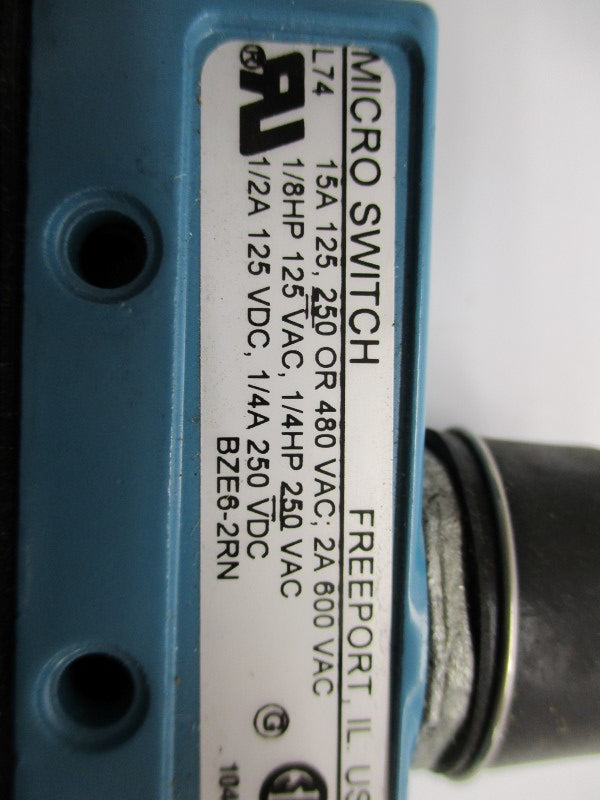 MICROSWITCH BZE6-2RN NSNP