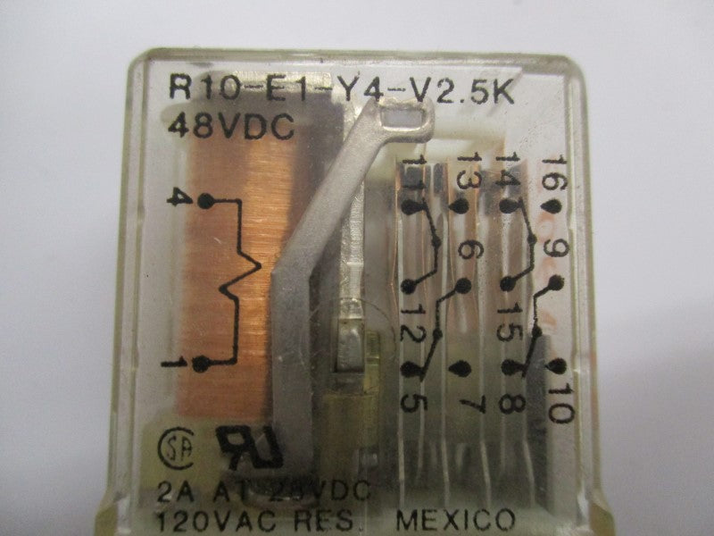 POTTER & BRUMFIELD R10-E1-Y4-V2.5K 48VDC 2A UNMP