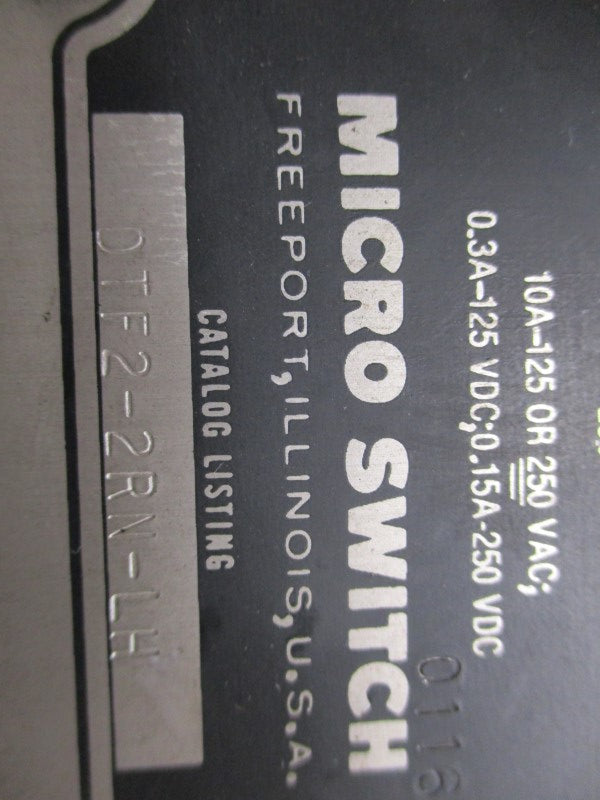 MICRO SWITCH DTF2-2RN-LH NSNP