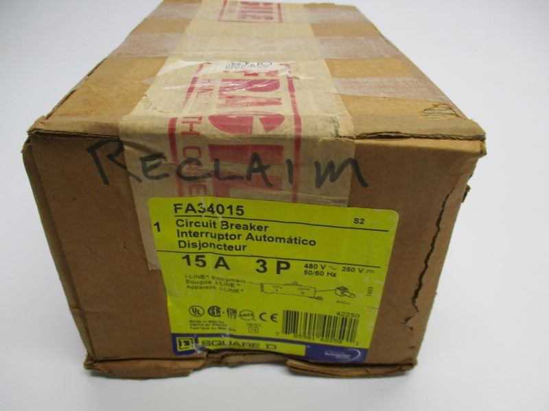 SQUARE D FA34015 15A 480V NSFS