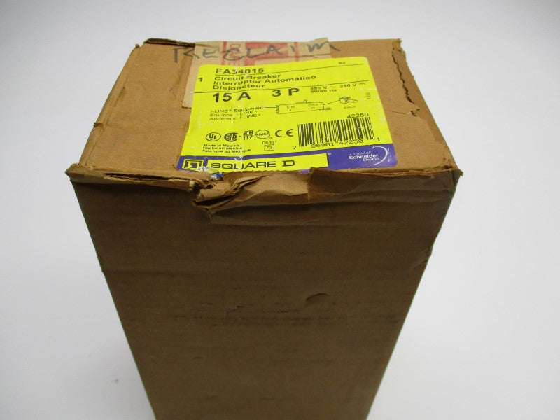 SQUARE D FA34015 15A 480V NSFS