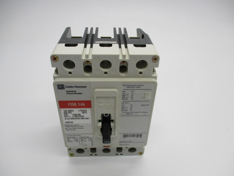 CUTLER HAMMER FDB3100 100A 600VAC (AS PICTURED) NSMP