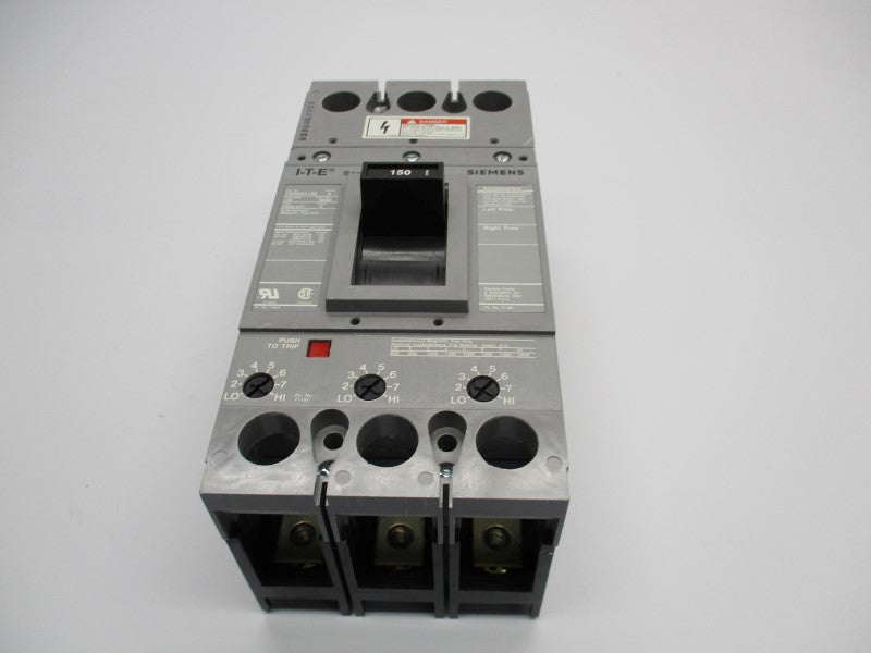 SIEMENS FXD63A150 150A 600VAC NSMP