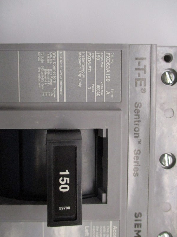 SIEMENS FXD63A150 150A 600VAC NSMP