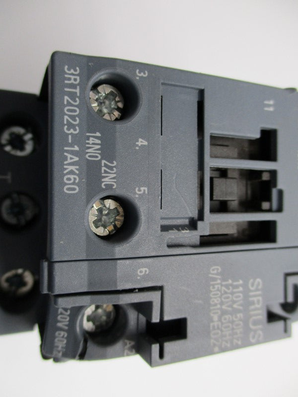 SIEMENS 3RT2023-1AK60 110/120V (AS PICTURED) NSNP