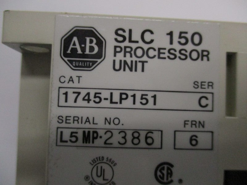 ALLEN BRADLEY 1745-LP151 SER. C F/W 6 NSMP
