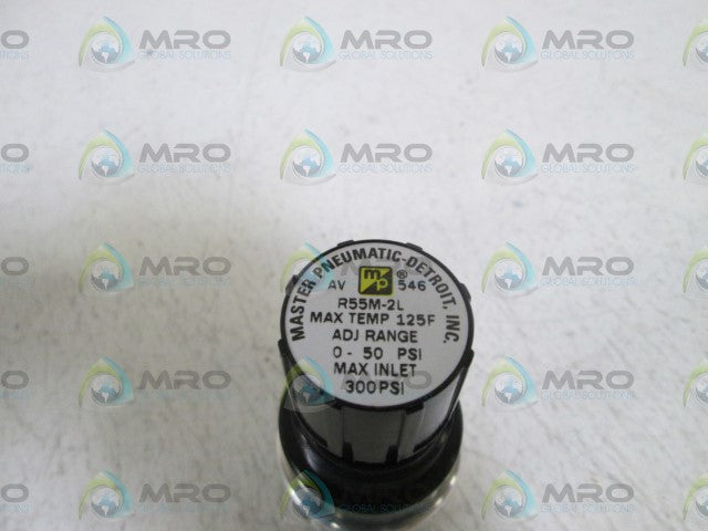 MASTER PNEUMATIC 1/4" REGULATOR R55M-2L *NEW NO BOX*