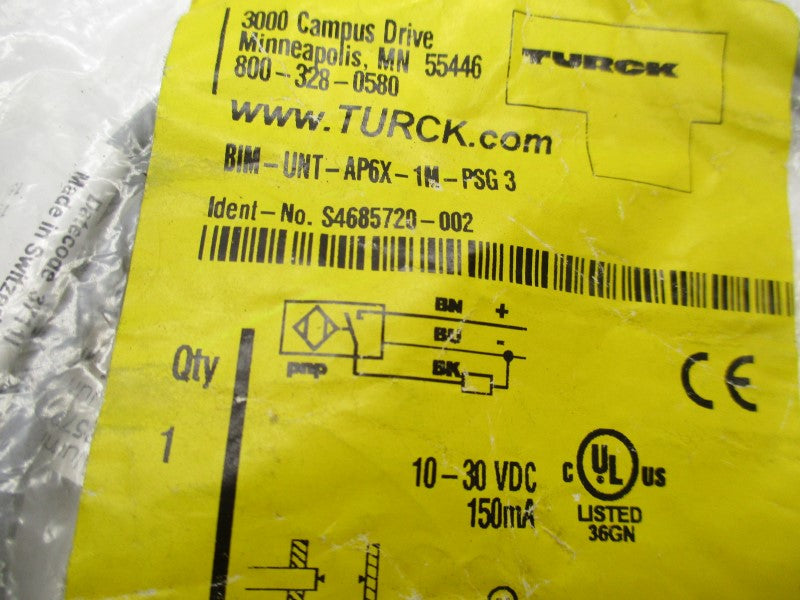 TURCK BIM-UNT-AP6X-1M-PSG3 NSMP