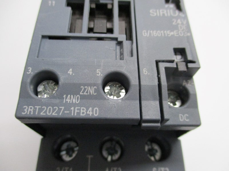 SIEMENS 3RT2027-1FB40 24VDC (AS PICTURED) NSNP