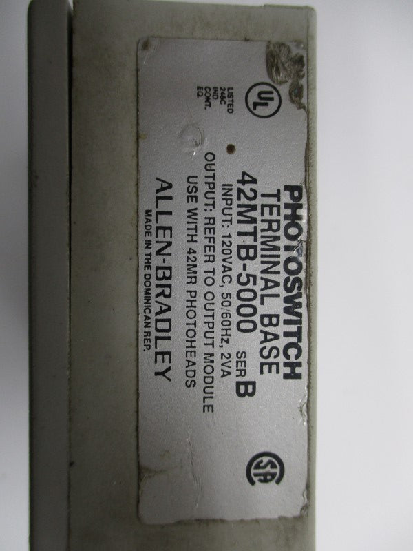 INDUSTRIAL SPARE PART 42MTB-5000 SER. B 120VAC UNMP