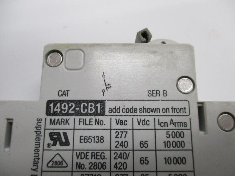 ALLEN BRADLEY 1492-CB1-G050 SER.B 5A 277V UNMP