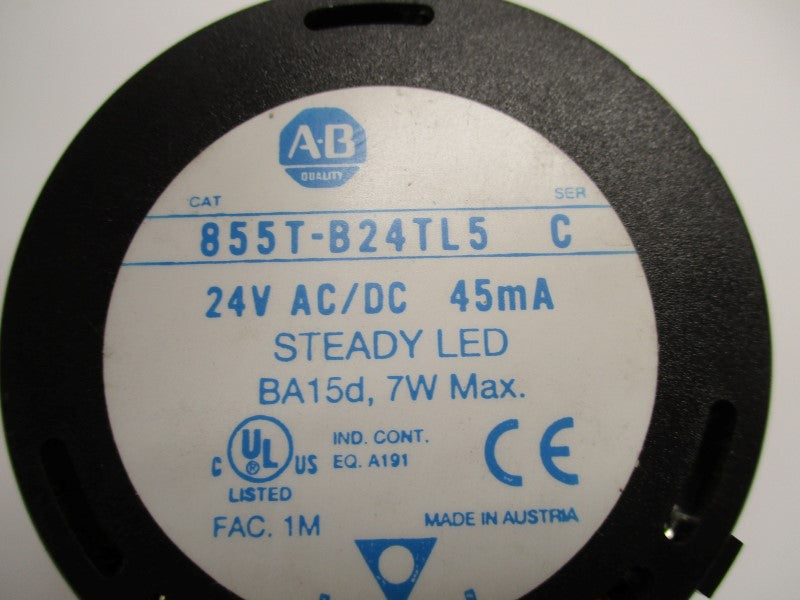 INDUSTRIAL SPARE PART 855T-B24TL5 SER. C 24VAC/DC (NO BULB) NSNP