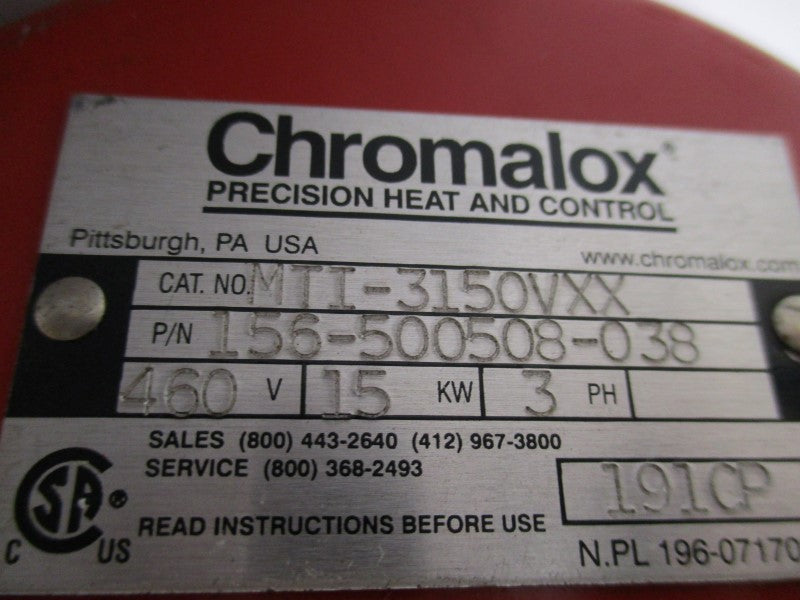 CHROMALOX MTI-3150VXX 156-500508-038 UNMP