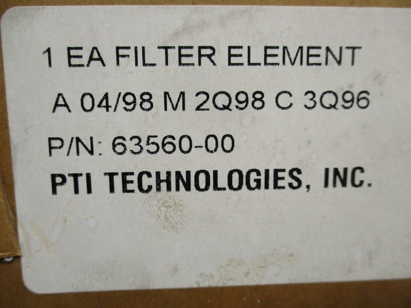 PTI TECHNOLOGIES 63560-00 NSMP