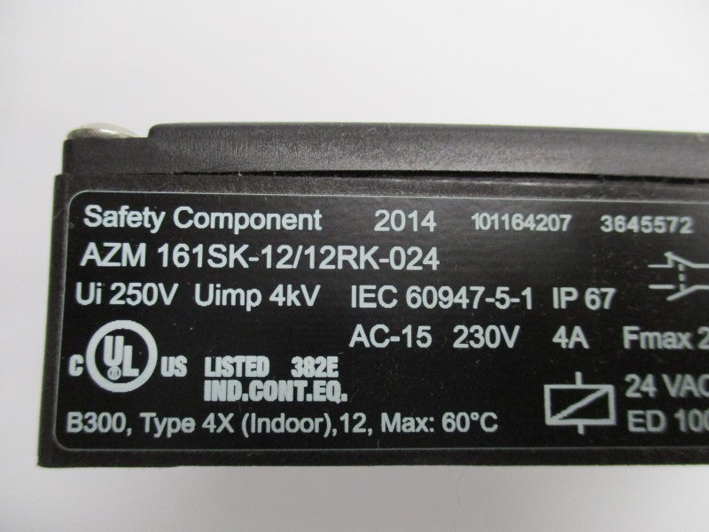 SCHMERSAL AZM161SK-12/12RK-024 (AS PICTURED) NSMP