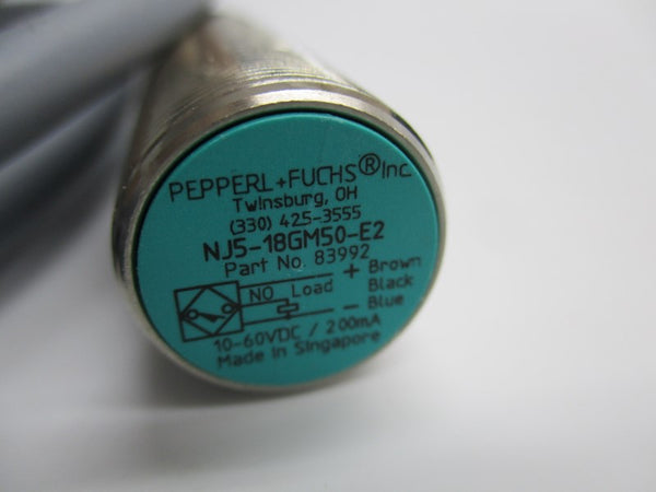 PEPPERL+FUCHS NJ5-18GM50-E2 83992 10-60VDC NSNP