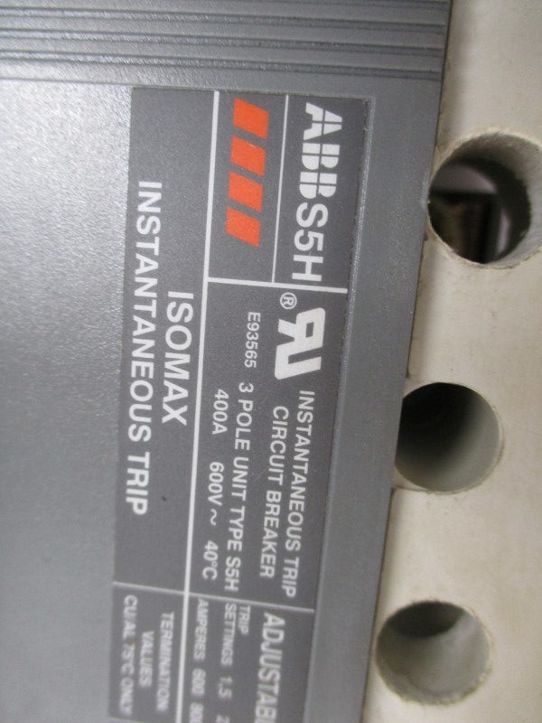 ABB S5H400 400A 600V UNMP