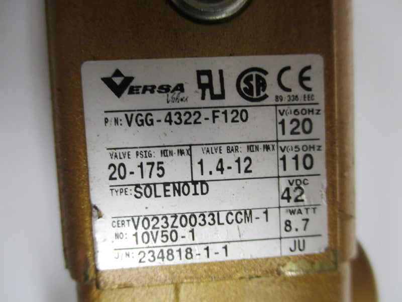 VERSA VGG-4322-F120 (AS PICTURED) 120V NSNP