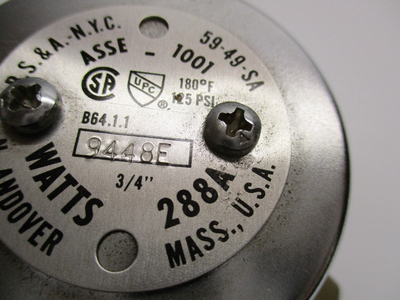 WATTS 288A-3/4 0336410 NSMP