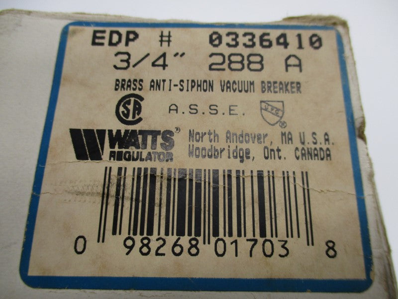WATTS 288A-3/4 0336410 NSMP