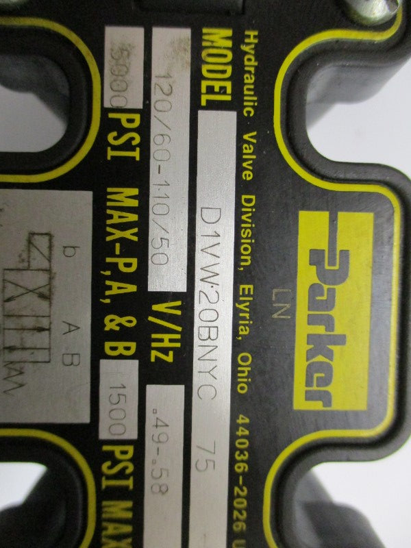 PARKER D1VW20BNYC75 (AS PICTURED) UNMP