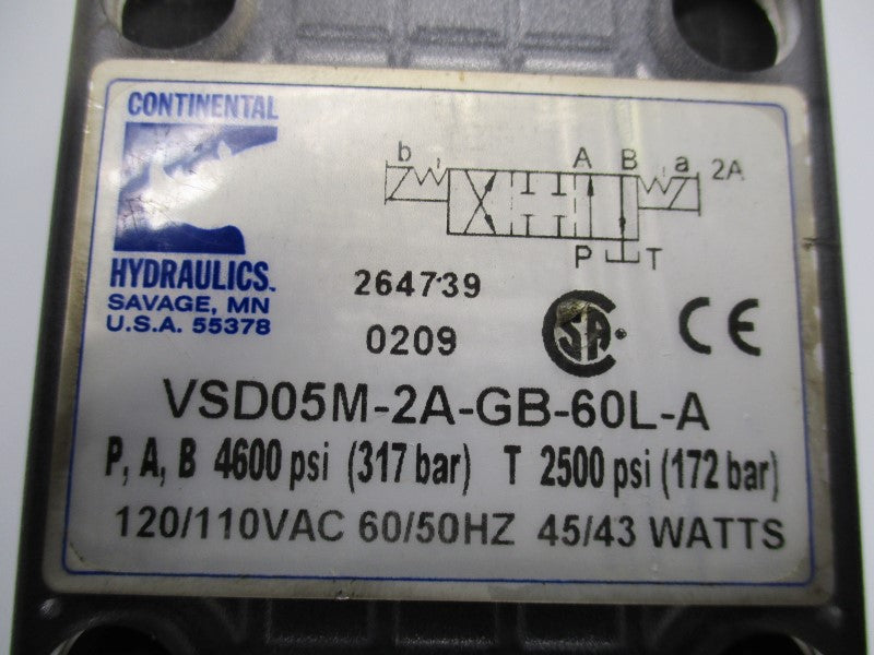 CONTINENTAL HYDRUALICS VSD05M-2A-GB-60L-A NSNP