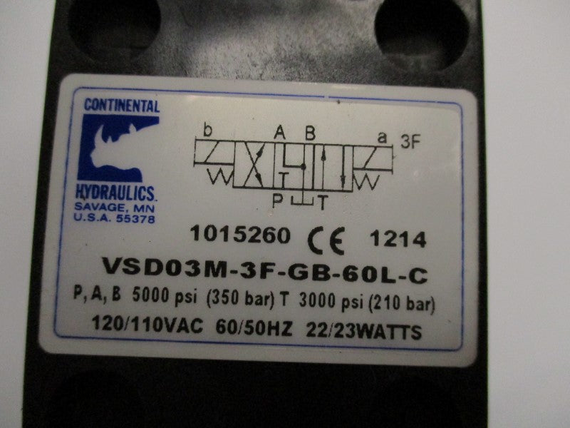 CONTINENTAL HYDRUALICS VSD03M-3F-GB-60L-C NSNP