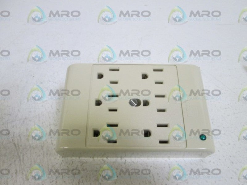 LEVITON 6 OUTLET PLUG IN PROTECTOR 3500-P (IVORY) *NEW IN BOX*