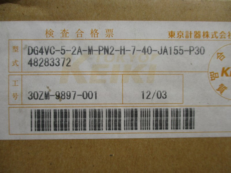 TOKYO KEIKI DG4VC-5-2A-M-PN2-H-7-40-JA155-P30 NSMP