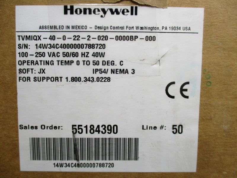 HONEYWELL TVMIQX-40-0-22-2-020-0000BP-000 NSMP