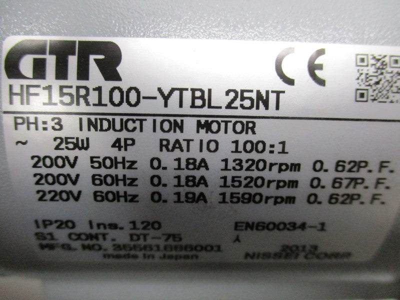 GTR HF15R100-YTBL25NT NSMP