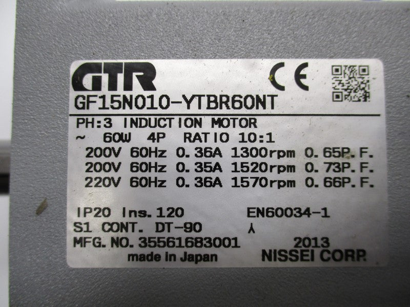 GTR GF15N010-YTBR60NT NSMP