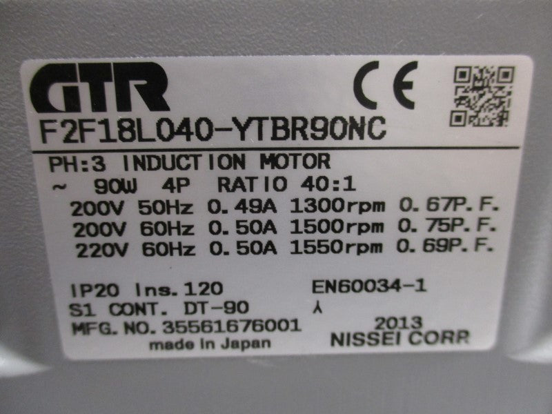 GTR F2F18L040-YTBR90NC NSMP