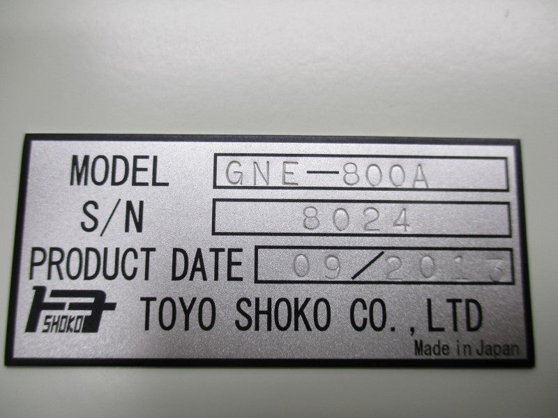 TOYO SHOKO GNE-800A NSMP
